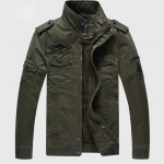 Meeste tuulejope puhtast puuvillast jakk, soe tuulemantel Air Force jakk, meeste 3 v&auml;rvi 6XL armee roheline v&auml;rv