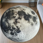 Kuu &Uuml;mar Vaip Kosmosevaatega Vaip Kuu Dekoor Vaip Planeedi Vaip &Ouml;&ouml; Vaip Kuu &Uuml;mar Vaip Laste Tuba Poisi Magamistuba Ring Vaip 120*120cm