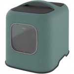 ROTHO - Maison toilette pour chat 51 x 39 x 40 cm - Bac &agrave; liti&egrave;re - Vert de Gui roheline
