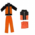 Anime Shippuuden Cosplay Uzumaki Kost&uuml;&uuml;m T&auml;iskasvanud Lapsed Jakk P&uuml;ksid Parukas Halloween Etendusriided C47M80 Kids 110CM