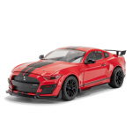 Suur 1/18 Ford Mustang GT500 Miniatuurid Sulamist Valatud Metallist S&otilde;idukimudel Kogumisobjektid Heli Valgustusega M&auml;nguasjad Autod Kingitused Lastele Poistele punane