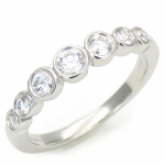 Kasutatud TIFFANY&Co. S&otilde;rmus Jazz Graduated EU#51 Pt950Plaatina/teemant 4,4g Plaatina