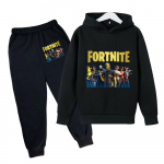 2 tk Fortnite Laste Kapuutsiga Dressipluusid P&uuml;kstega Komplekt M&auml;ng Fortress Night Kapuutsiga Dressipluus Treeningp&uuml;ksid &Uuml;likond Talvine Treening&uuml;likond Laste Riided 110