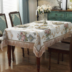 Retro Chenille Laudlinad S&ouml;&ouml;gilaua jaoks Ristk&uuml;likukujulised &Uuml;mmargused Tuttidega Jacquard Lilleline Toolikate Laudlina Peo&uuml;ritused Kodu 90x90cm-Square