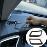 2 tk/komplekti pehme s&uuml;sinikkiust stiilis auto armatuurlaua kliimaseadme ventilatsiooniava kaane kleebis Nissan X-Trail 2014- autotarvikud Carbon Fiber Style