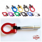 V&otilde;idus&otilde;idu CNC tooriku alumiiniumist esi-/tagumine Jaapani auto veokonksu komplekt Mitsubishi Lancer EVO jaoks, hoidke v&otilde;idus&otilde;iduhaagist Blue-Triangle