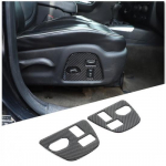 Carbon fiber Seat adjustment switch panel Sticker For Hummer H3 2005-09