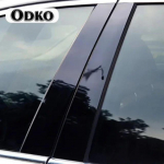 L&auml;ikiv autoakna keskmise B-piilari dekoratsiooni kleebiskile Mitsubishi ASX 2011- jaoks Aknaliistu kate BC-piilari kleebis must