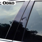 L&auml;ikiv Must Aknauksesamba B C-samba Katte Liist Mazda 3 / Axela jaoks - Dekoratiivkleebised Stiil must