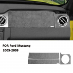 For Ford Mustang 2005-2009 Soft Suede Fabic Car Co-Pilot trument Panel Trim Strips Interior&nbsp;Accessories Decoration Sticker must