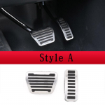 For Land Rover Defender 90 110 - Stainless steel No Drill Anti-slip Fuel Brake Steel Pads Pedals Cover Car Accessories Style B