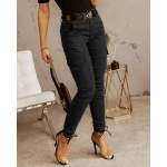 Kevad Streetwear P&uuml;ksid Suvised Solid Slim Cargo P&uuml;ksid P&uuml;ksid Mood Naiste Jooksjad Pantalon Mujer Taskud Riided 26211 S