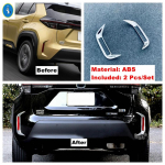 For Toyota Yaris Cross   Rear Fog light Lamp Cover Trim Foglamp Frame Sticker Car Styling Exterior Accessories Model D
