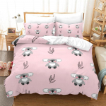 Multikas Koala Voodipesukomplekt Poistele T&uuml;drukutele &Uuml;hekohaline Queen Suurus Tekikott Padjap&uuml;&uuml;r Voodi Lapsed T&auml;iskasvanud Mood Kodu Tekstiil EU Single(135*200cm)3pcs