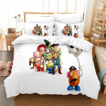 Multikas Toy Story Tekikott Padjap&uuml;&uuml;r Voodipesukomplekt T&auml;iskasvanu Poiss T&uuml;druk Magamistoa Kaunistus Laste Kingitus &Uuml;he- Kahekohaline Suur Suurus EU Double(200*200cm)3pcs