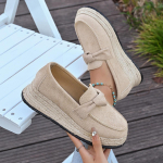 K&ouml;isoolikuga kiilud Espadrillid 2026 S&uuml;gis Uued Suede Suurused 36-43 Platvormkingad Naiste Vabaaja Mugavad libisevad kingad 36 khaki