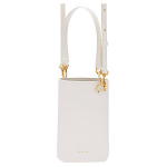 Jil Sander Kinnitus Eemaldatav &Otilde;larihm Lambanahast T&otilde;mblukuga Kotid Naiste K&auml;ekotid Valge J06WG0004-P4874-106 Basic Set (Bag+Dust Bag)