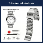 Roostevabast terasest lame kellarihm 24 26mm Tahke metall Panerai PAM441 PAM111 meeste k&auml;ekella jaoks Kett H&otilde;bedane must Rihm Meeste aksessuaarid Width 22mm h&otilde;be