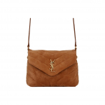 Saint Laurent Loulou Toy Logo Klapiga Tepitud Nahast &Otilde;lakott Mini Naiste &otilde;lakott Kaneel 678401-1U837-7761 Basic Set (Bag+Dust Bag)