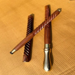 Parima kvaliteediga lihtsad ja stiilsed &otilde;hukese k&auml;epidemega jalutuskepiga spiraalsed puidust matkakepid Victoria ajastu jalutuskepiga matkakingid