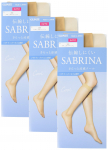 Gunze Sabrina L&uuml;hikesed Sukad Looduslikud Suurused cm (3 paari komplekt), Lahe, Sile, Rebenemiskindel, SBS570, Naiste, Beež, 22.0-25.0