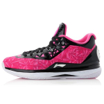 Li Ning WOW 4 Mid top Basketball Shoes Men's Pink Black ABAL037-23 40 pink