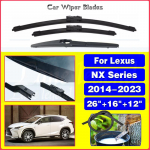 Lexus NX seeriale NX200 NX200t NX300h 2014- Auto kojamehed Esimesed Tagumised Kojamehe terad Tuuleklaas Tuuleklaasi Tarvikud 26 16 12 Front Rear 3pcs