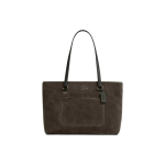 Coach Station 35 Logo Suede ja Sile Nahast T&otilde;mblukuga Kott Naistele T&otilde;mblukuga Kotid Armee-Roheline CCC77-QBARY Basic Set (Bag+Dust Bag) black
