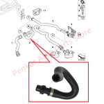 64216916090 K&uuml;ttekeeviku voolik BMW E60 E61 520i 523i 525i 530i 535i 540i 545i 550i E63 E64 645ci 650i jaoks
