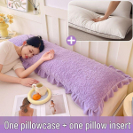 Pikendatud kaelatoepadi kahekordse s&uuml;damiku ja padjap&uuml;&uuml;riga paaridele ja peredele 74cm - Pillow & Case