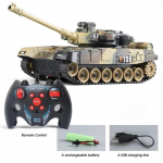Uus 9 kanaliga RC tanki s&otilde;jalahing Ameerika &Uuml;hendriikide M1 Leopard 2 kaugjuhtimispuldiga m&auml;nguauto taktikaline mudel Elektroonilised m&auml;nguasjad poistele lastele 1 battery roheline