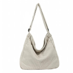 Lihtsad sametised &otilde;lakotid naistele 100% puuvill Crossbody kotid Korea stiilis riidest kotid Unisex Suure mahutavusega vabaaja kotid beež