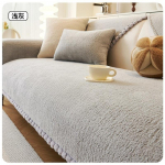 Libisemiskindel Nahkdiivani Kate, Lambanahast Diivanipadi, Paksendatud Fliisist Istmepadi S&uuml;giseks ja Talveks, Luksusliku Stiiliga Kattekangas 45x45 Pillowcase1pc