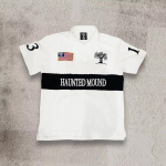 FlowStreet Meeste Naiste Retro Hip Hop S&auml;rgid Y2K Polo S&auml;rgid T-s&auml;rk T&auml;hemuster Tikitud L&uuml;hikeste Varrukatega Vabaaja S&auml;rk Uued Puuvillased Topid S