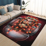 3D Skibidi Tualett Speakerman Cameraman TVman Vaip Vaip Elutuppa Magamistuppa Kodu Diivani Kaunistus, Laste libisemiskindel P&otilde;randamatt 100x120cm( 39x47in )