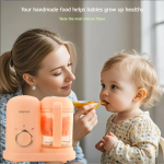 2-in-1 beebitoidu valmistaja auruti ja multifunktsionaalne imiku toiduprotsessor one size roheline