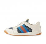 Gucci Screener Denim GG Vabaajajalatsid Meeste Valge Sinine 576223 2KQ40 4467 46.5