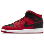 Air Jordan 1 Mid Reverse Bred Meeste Tossud Gym-Red Black White 554724-660 44.5