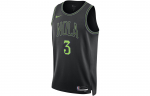 Nike Cj McCollum New Orleans Pelican City Edition 2023/24 Meeste Nike Dri FIT Nba Swingman S&auml;rk DX8511-010 XL