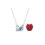 Swarovski Tantsiv Luik 125. aastap&auml;eva v&auml;ljaanne Roodiumiga kaetud Luige kaelakee Naiste kaelakee Sinine 5533397 Box (Random Color)
