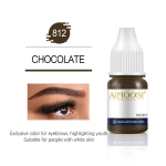 Tattoo Ink Nano Pigment Piimjas V&auml;rvid Poolp&uuml;simeigi komplektid Toon Kulmude Silmapliiats Huuled Ilu 3 ml Microblading Pigments 812 Chocolate Brown brown