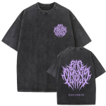 Pestud Vintage Bad Omens Do You Feel Love Tour Graafilised T-s&auml;rgid Meestele Naistele Retro Rock Metal Gooti Stiilis T-s&auml;rgid Streetwear L black