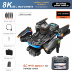 Uuendatud A14 Pro Max Droon &Otilde;hust 8K HD Kahekaameraga 5G WIFI GPS Harjadeta Mootor Optilise Voolu Takistuste V&auml;ltimine RC Droon 10000M