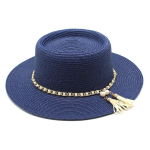 Uued naiste suvep&auml;ikesek&uuml;barad, &otilde;lgk&uuml;barad, v&auml;litingimustes, rannas, Panama, Jazz-k&uuml;barad, vabaaja, puhkuse, kleit, m&uuml;ts, Sombreros De Mujer 56-58cm tumesinine v&auml;rv