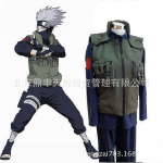 Naruto Cosplay Kost&uuml;&uuml;m Roheline Vest Komplekt Anime Cosplay Jakk 150