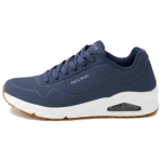 Skechers Uno Stand Mugavad Hingavad Nahast P&otilde;rutust Neelavad Vastupidavad Madalad Jooksujalatsid Meeste tossud 52458-NVY 41 gray