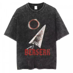 Berserk Vintage Pesitud Puuvill Jaapani Anime T-s&auml;rk &Uuml;lem&otilde;&otilde;duline Unisex Harajuku Streetwear L&uuml;hikeste Varrukatega Meeste Naiste Topid T-s&auml;rk S mitmev&auml;rviline