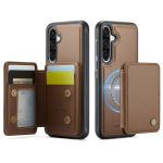 Magnetiline 2-&uuml;hes Eemaldatav Samsung Galaxy A56 A55 A54 A53 A52 A36 A35 A26 A25 A24 A17 A16 A15 jaoks Rahakott &uuml;mbrise ja kaardihoidjaga Galaxy A13 pruun