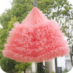 1M 28cm Lai T&uuml;llpits&auml;&auml;ris 3D V&otilde;rk Volang Plisseeritud Kangas DIY &Otilde;mblemiseks Tutu Seelik Beebinuku R&otilde;ivaste Aksessuaarid 1M