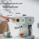 Petrus PE3322 Retro Itaalia poolautomaatne espressomasin ja piimavahustaja CN pistikuga (adapter kaasas) heleroheline v&auml;rv